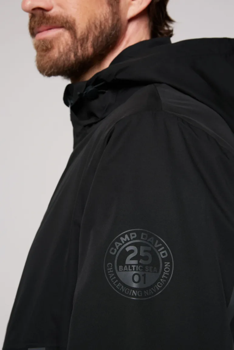 Store CAMP DAVID & SOCCX Funktionsjacke mit Kapuze und Tapes black