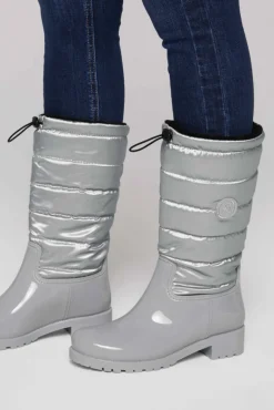 Store CAMP DAVID & SOCCX Gefütteter Gummistiefel mit Steppschaft silver