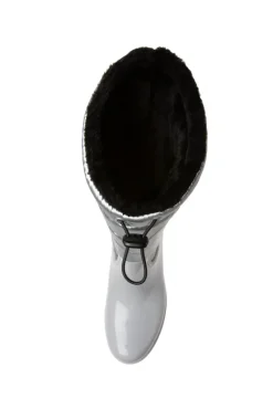 Store CAMP DAVID & SOCCX Gefütteter Gummistiefel mit Steppschaft silver