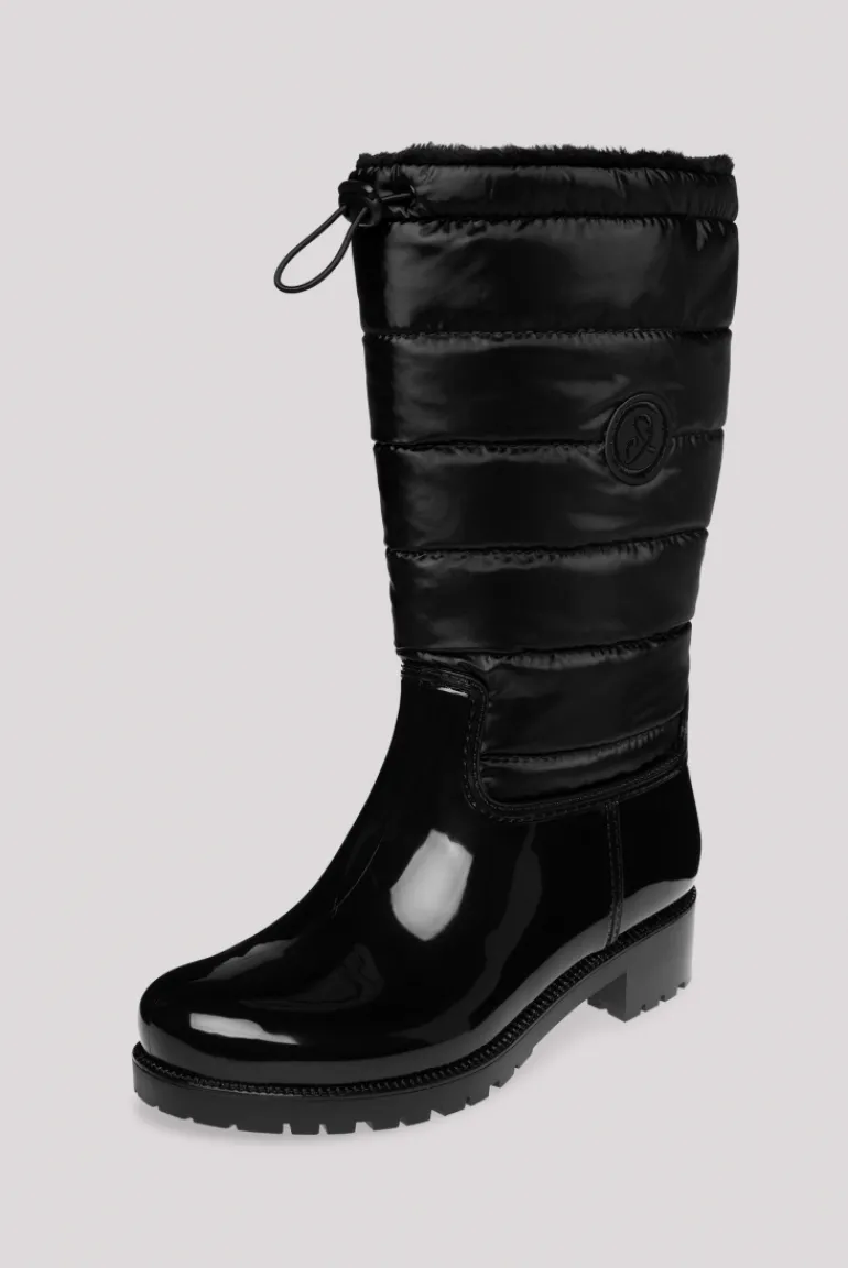 Discount CAMP DAVID & SOCCX Gefütteter Gummistiefel mit Steppschaft black