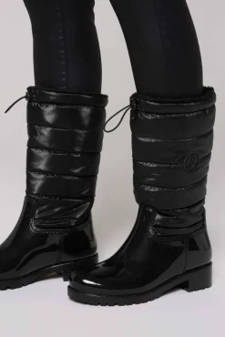 Discount CAMP DAVID & SOCCX Gefütteter Gummistiefel mit Steppschaft black
