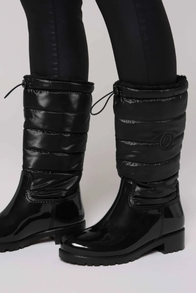 Discount CAMP DAVID & SOCCX Gefütteter Gummistiefel mit Steppschaft black