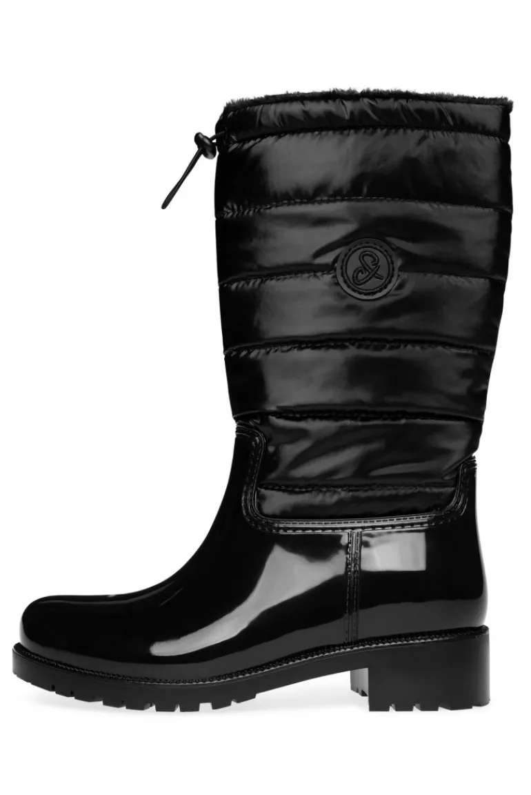 Discount CAMP DAVID & SOCCX Gefütteter Gummistiefel mit Steppschaft black