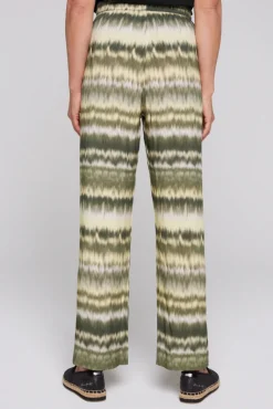 Fashion CAMP DAVID & SOCCX Gemusterte Palazzo-Hose mit Elastikbund desert olive | XXL desertolive
