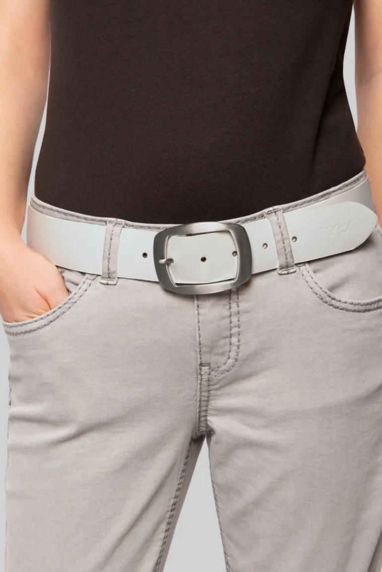 Cheap CAMP DAVID & SOCCX Gürtel aus Leder white