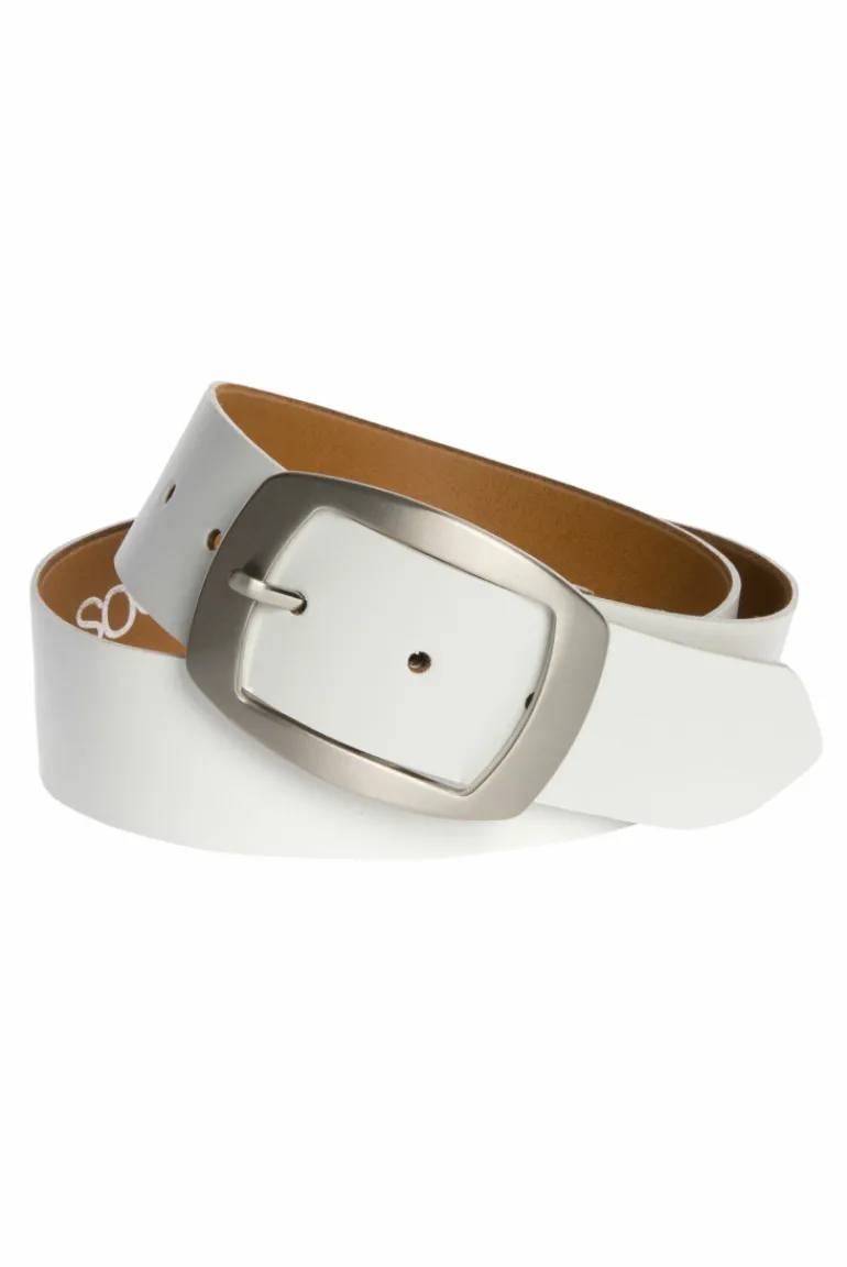 Cheap CAMP DAVID & SOCCX Gürtel aus Leder white