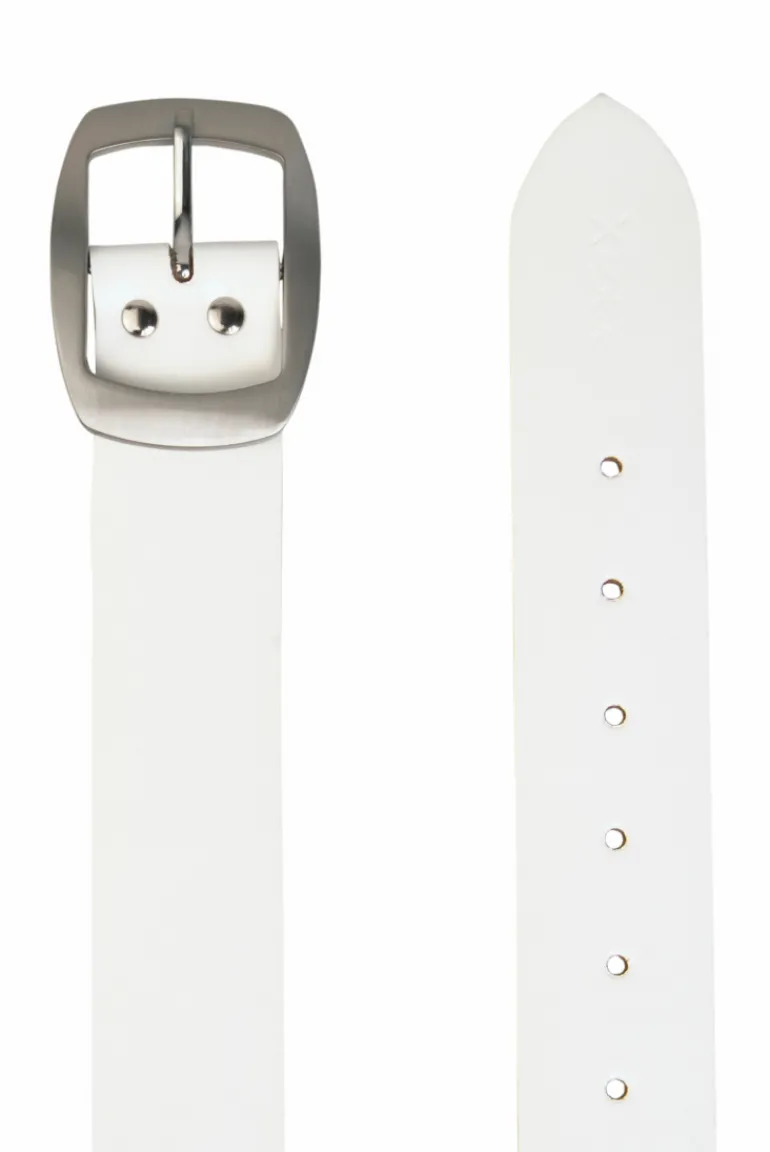Cheap CAMP DAVID & SOCCX Gürtel aus Leder white