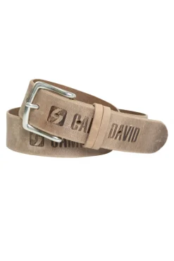 Hot CAMP DAVID & SOCCX Gürtel mit Used-Optik beige