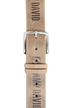 Hot CAMP DAVID & SOCCX Gürtel mit Used-Optik beige