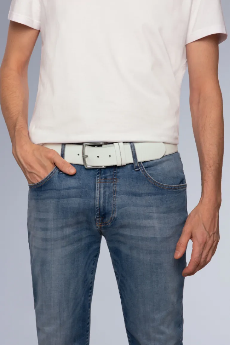 Flash Sale CAMP DAVID & SOCCX Gürtel mit Used-Optik white