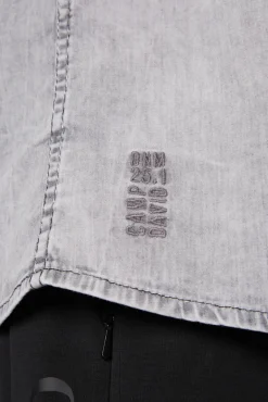 Hot CAMP DAVID & SOCCX Hemd aus Denim Regular Fit light grey bleached lightgreybleached