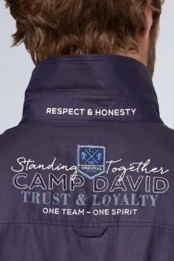 Fashion CAMP DAVID & SOCCX Hemd mit Dobby-Struktur und Artworks blue navy bluenavy