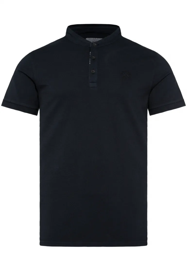 Flash Sale CAMP DAVID & SOCCX Henley-Shirt im Polo-Stil blue navy bluenavy