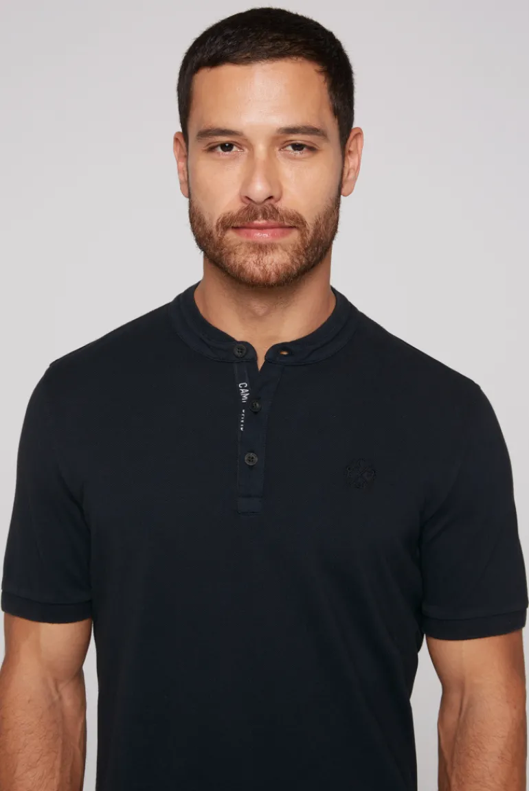 Flash Sale CAMP DAVID & SOCCX Henley-Shirt im Polo-Stil blue navy bluenavy
