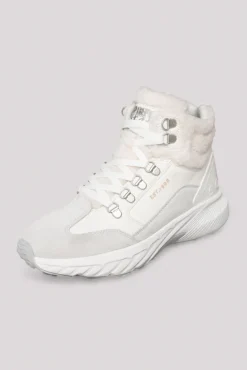 Online CAMP DAVID & SOCCX High Top Sneaker mit Kunstfell-Details ivory