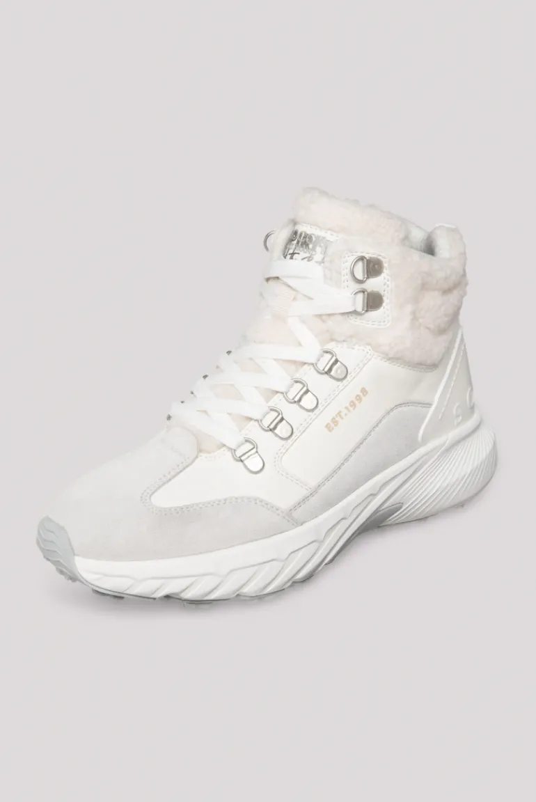 Online CAMP DAVID & SOCCX High Top Sneaker mit Kunstfell-Details ivory