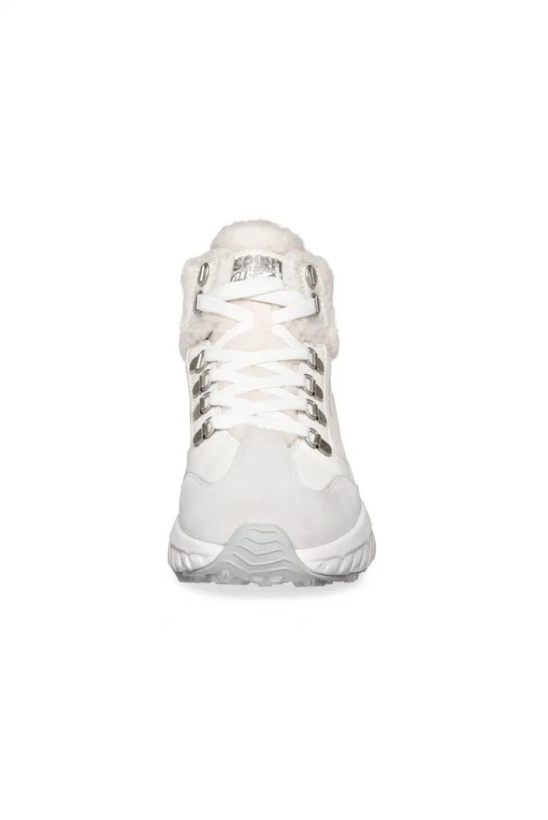 Online CAMP DAVID & SOCCX High Top Sneaker mit Kunstfell-Details ivory