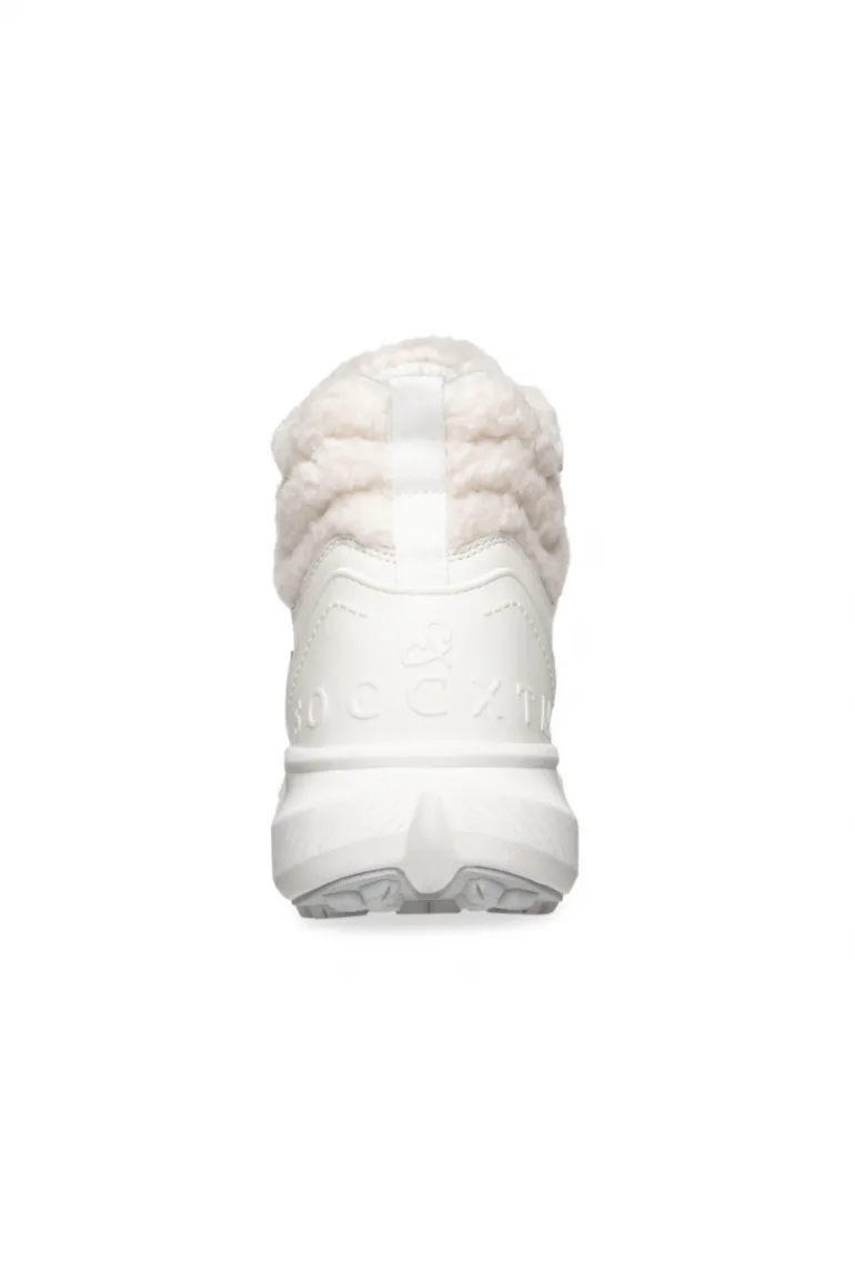 Online CAMP DAVID & SOCCX High Top Sneaker mit Kunstfell-Details ivory