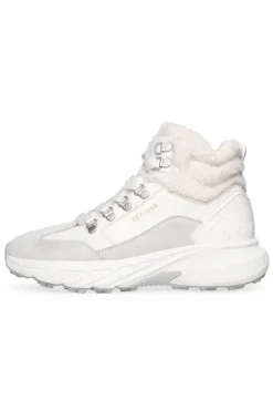 Online CAMP DAVID & SOCCX High Top Sneaker mit Kunstfell-Details ivory