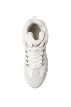 Online CAMP DAVID & SOCCX High Top Sneaker mit Kunstfell-Details ivory