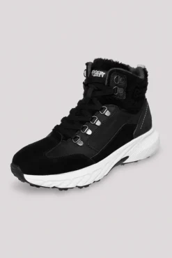 Cheap CAMP DAVID & SOCCX High Top Sneaker mit Kunstfell-Details black