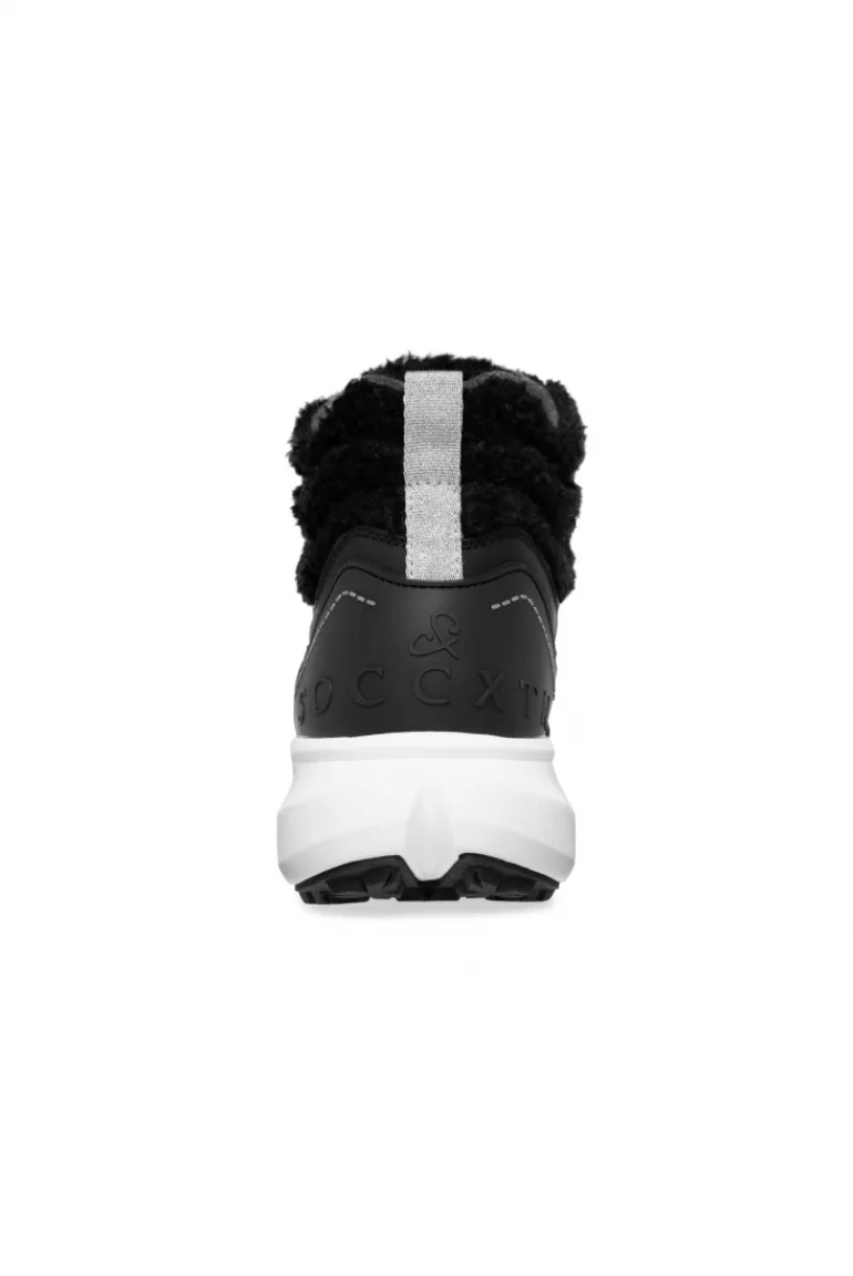 Cheap CAMP DAVID & SOCCX High Top Sneaker mit Kunstfell-Details black