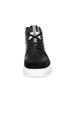 Cheap CAMP DAVID & SOCCX Hightop Sneaker im Materialmix mit Rubber Logos black