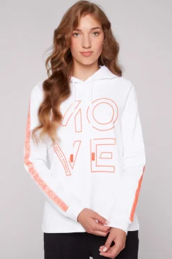 Sale CAMP DAVID & SOCCX Hoodie aus Interlock mit Artwork und Tapes opticwhite