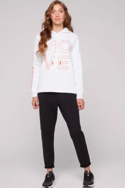 Sale CAMP DAVID & SOCCX Hoodie aus Interlock mit Artwork und Tapes opticwhite