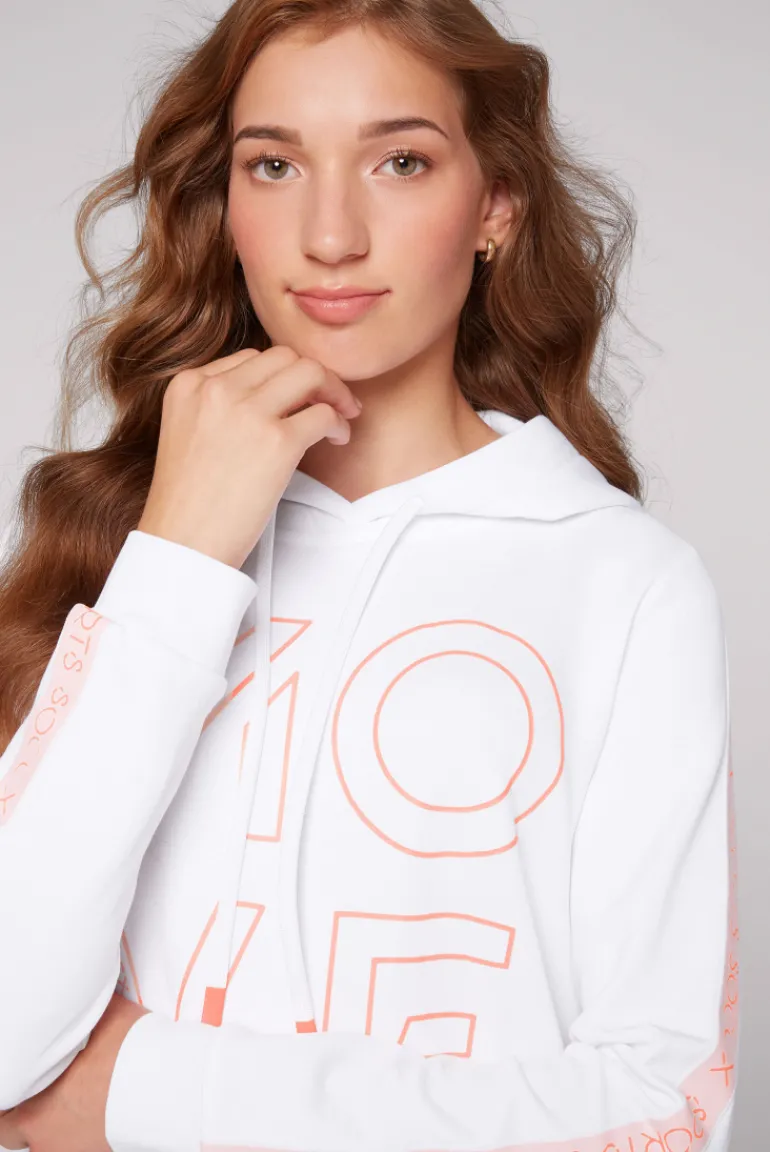 Sale CAMP DAVID & SOCCX Hoodie aus Interlock mit Artwork und Tapes opticwhite