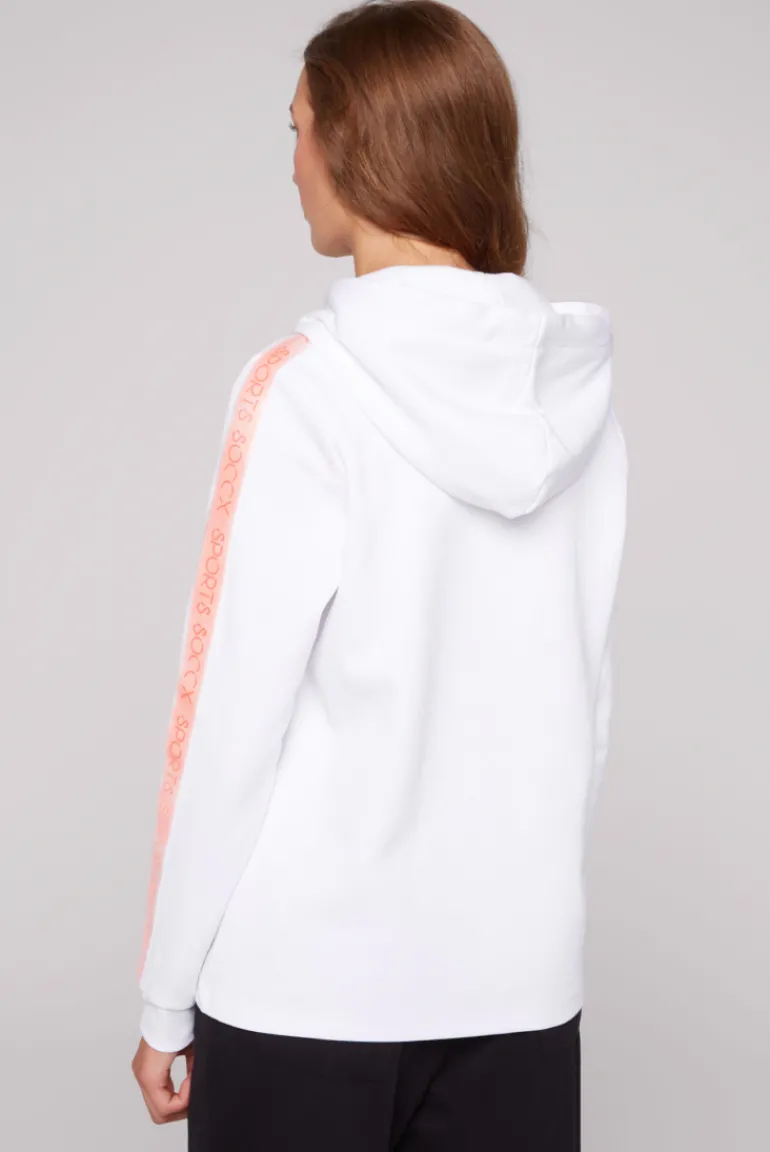 Sale CAMP DAVID & SOCCX Hoodie aus Interlock mit Artwork und Tapes opticwhite