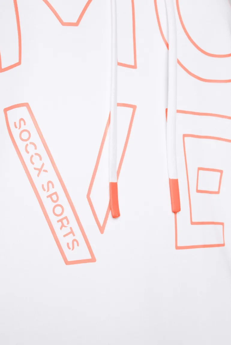 Sale CAMP DAVID & SOCCX Hoodie aus Interlock mit Artwork und Tapes opticwhite