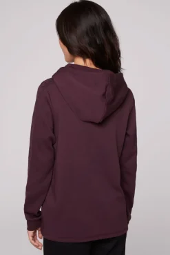 New CAMP DAVID & SOCCX Hoodie aus Interlock mit Artwork und Tapes deep plum deepplum