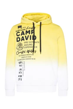 Best Sale CAMP DAVID & SOCCX Hoodie Dip Dye mit Artworks light lime lightlime