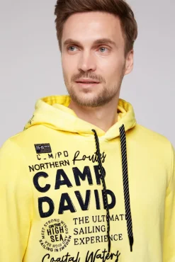Best Sale CAMP DAVID & SOCCX Hoodie Dip Dye mit Artworks light lime lightlime