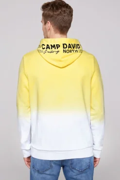 Best Sale CAMP DAVID & SOCCX Hoodie Dip Dye mit Artworks light lime lightlime
