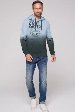 Shop CAMP DAVID & SOCCX Hoodie Dip Dye mit Artworks black