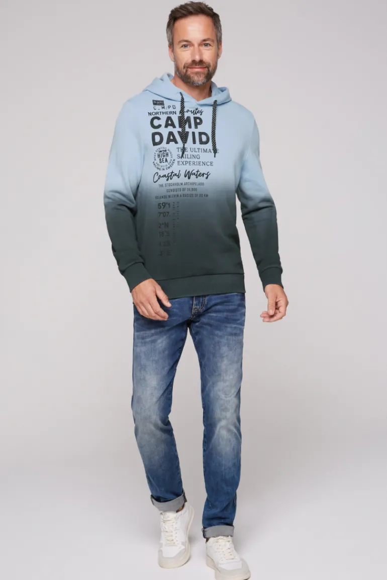 Shop CAMP DAVID & SOCCX Hoodie Dip Dye mit Artworks black
