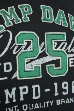 Hot CAMP DAVID & SOCCX Hoodie mit Artwork im Retro-Style black