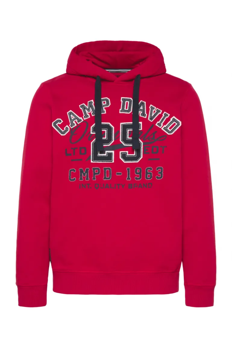 Hot CAMP DAVID & SOCCX Hoodie mit Artwork im Retro-Style royal red royalred