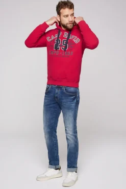 Hot CAMP DAVID & SOCCX Hoodie mit Artwork im Retro-Style royal red royalred