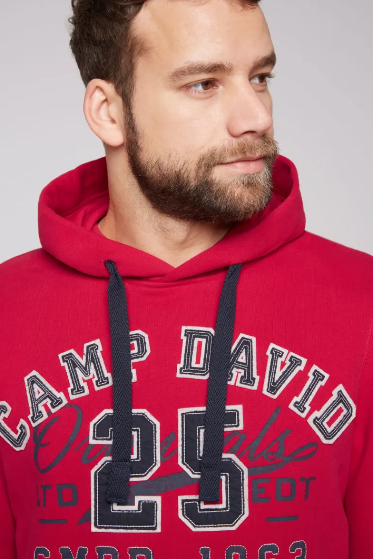 Hot CAMP DAVID & SOCCX Hoodie mit Artwork im Retro-Style royal red royalred