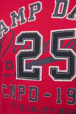 Hot CAMP DAVID & SOCCX Hoodie mit Artwork im Retro-Style royal red royalred