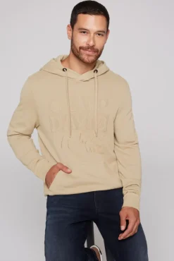 Online CAMP DAVID & SOCCX Hoodie mit tonigem Logo Artwork tan