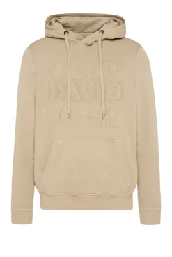 Online CAMP DAVID & SOCCX Hoodie mit tonigem Logo Artwork tan