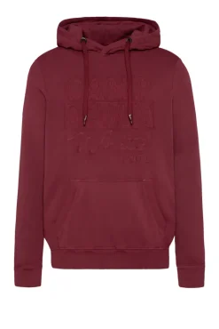 Sale CAMP DAVID & SOCCX Hoodie mit tonigem Logo Artwork burgundy