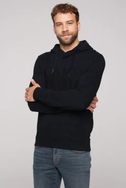 Best Sale CAMP DAVID & SOCCX Hoodie mit tonigem Logo Artwork blue navy bluenavy