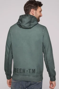 Shop CAMP DAVID & SOCCX Hoodie Oil Dyed mit Artworks deep forest deepforest