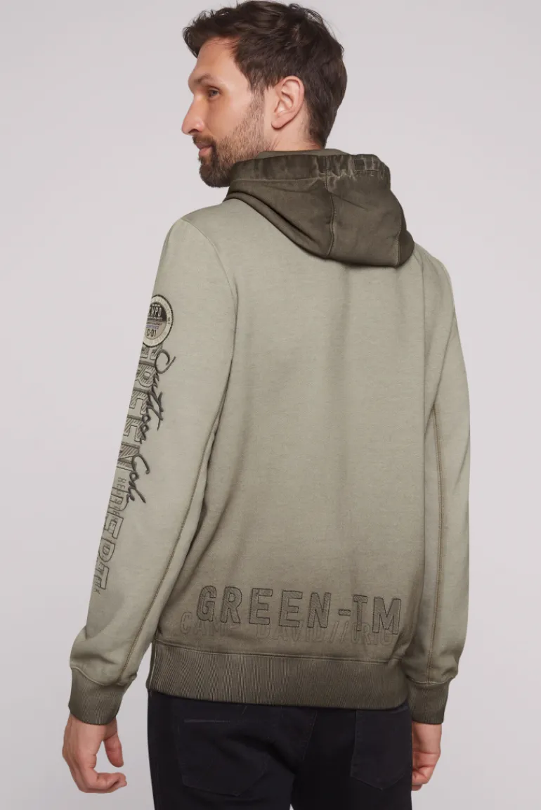 New CAMP DAVID & SOCCX Hoodie Oil Dyed mit Artworks fossil brown fossilbrown