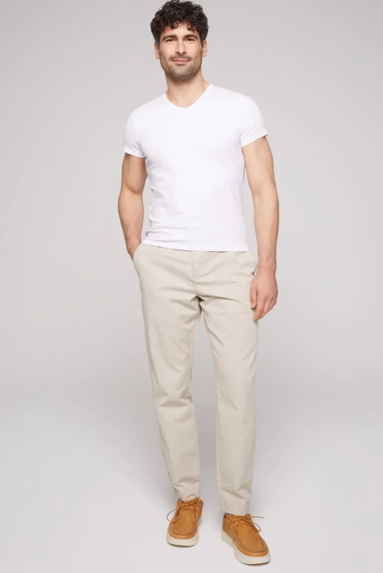 Cheap CAMP DAVID & SOCCX Hose mit Gummizug-Details | XXL cappuccino